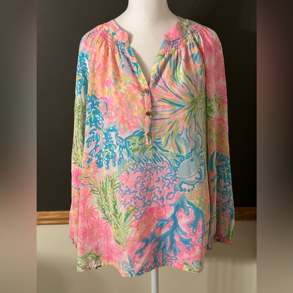 Top Ls Designer By Lilly Pulitzer In Red, Size:M main image 1